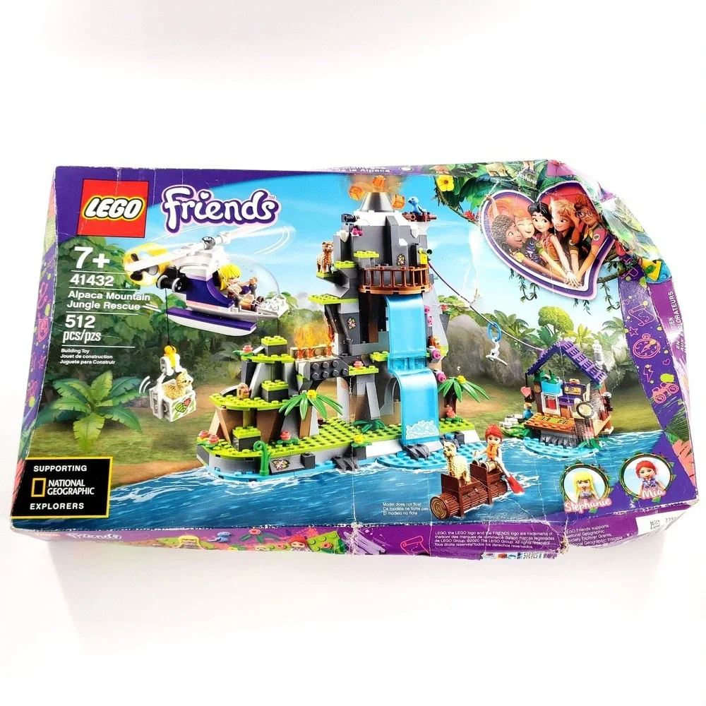 LEGO FRIENDS: Alpaca Mountain Jungle Rescue 41432 DAMAGED CRUSHED BOX New Sealed